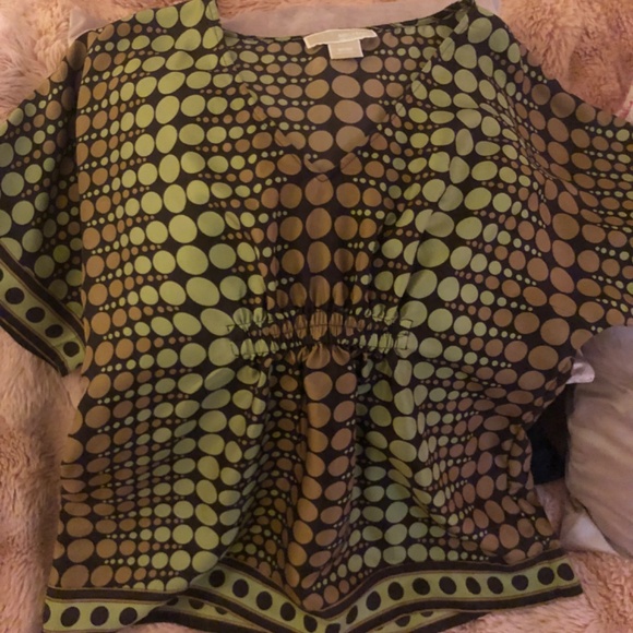 Vintage y2k Michael Kors V neck silky  top - Picture 5 of 5